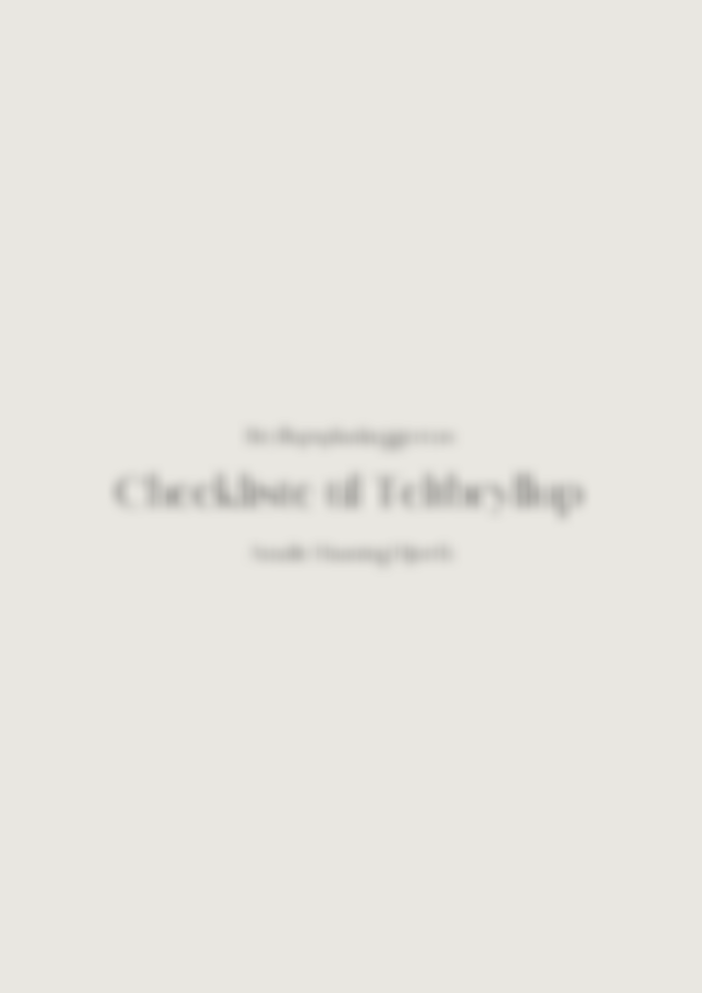 Checkliste til Jeres Teltbryllup