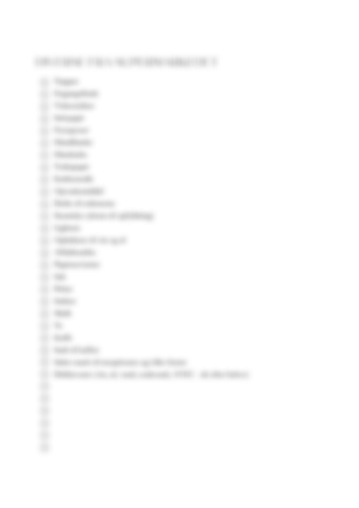 Checkliste til Jeres Teltbryllup